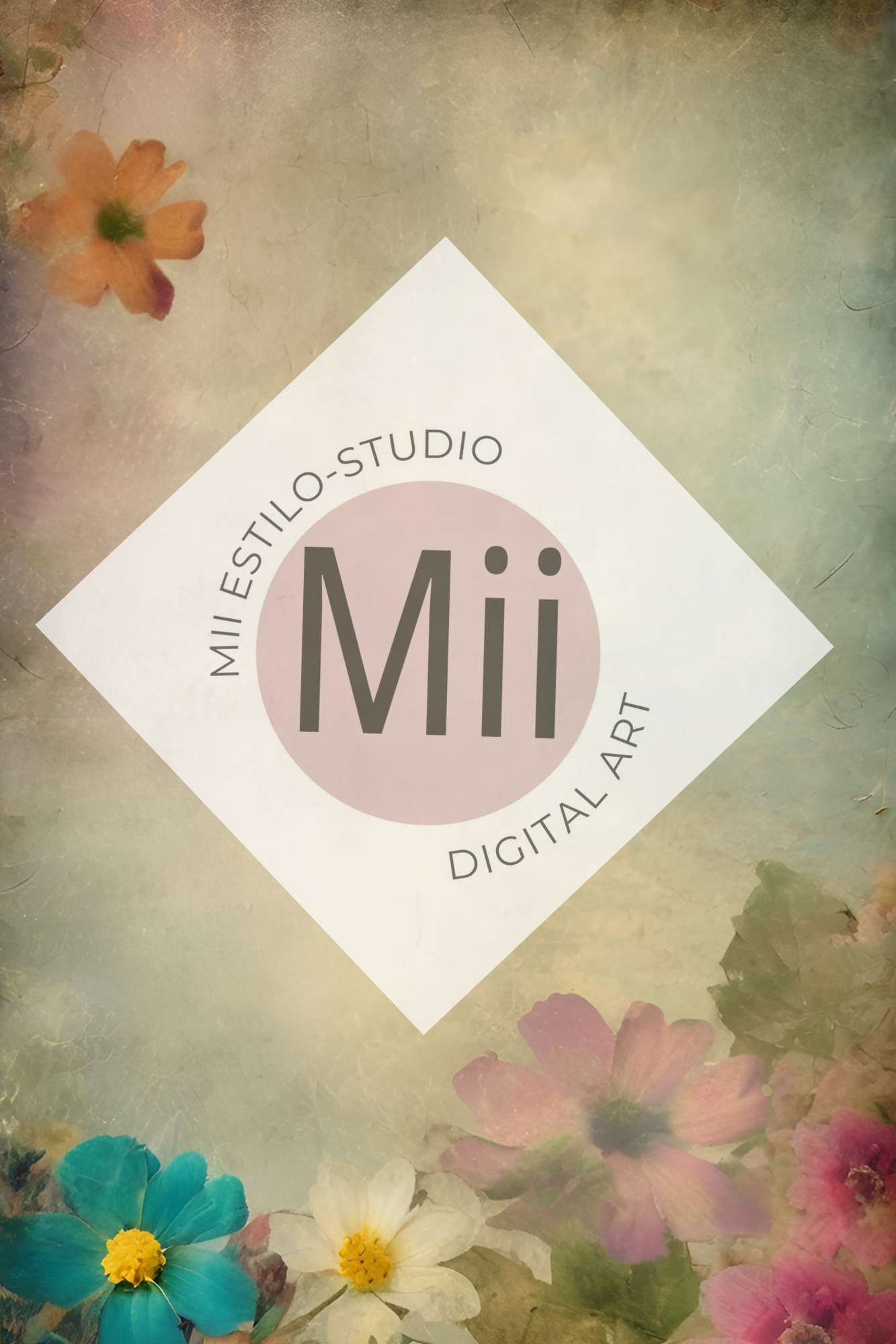 Alena Flower Handcrafted Canvas Style Digital Backdrops, Maternity Photoshoot Backgrounds, Flower Texture Overlays, Flower Fine Art Backdrop Designs, Photoshop Overlay Textures - Mii - Estilo