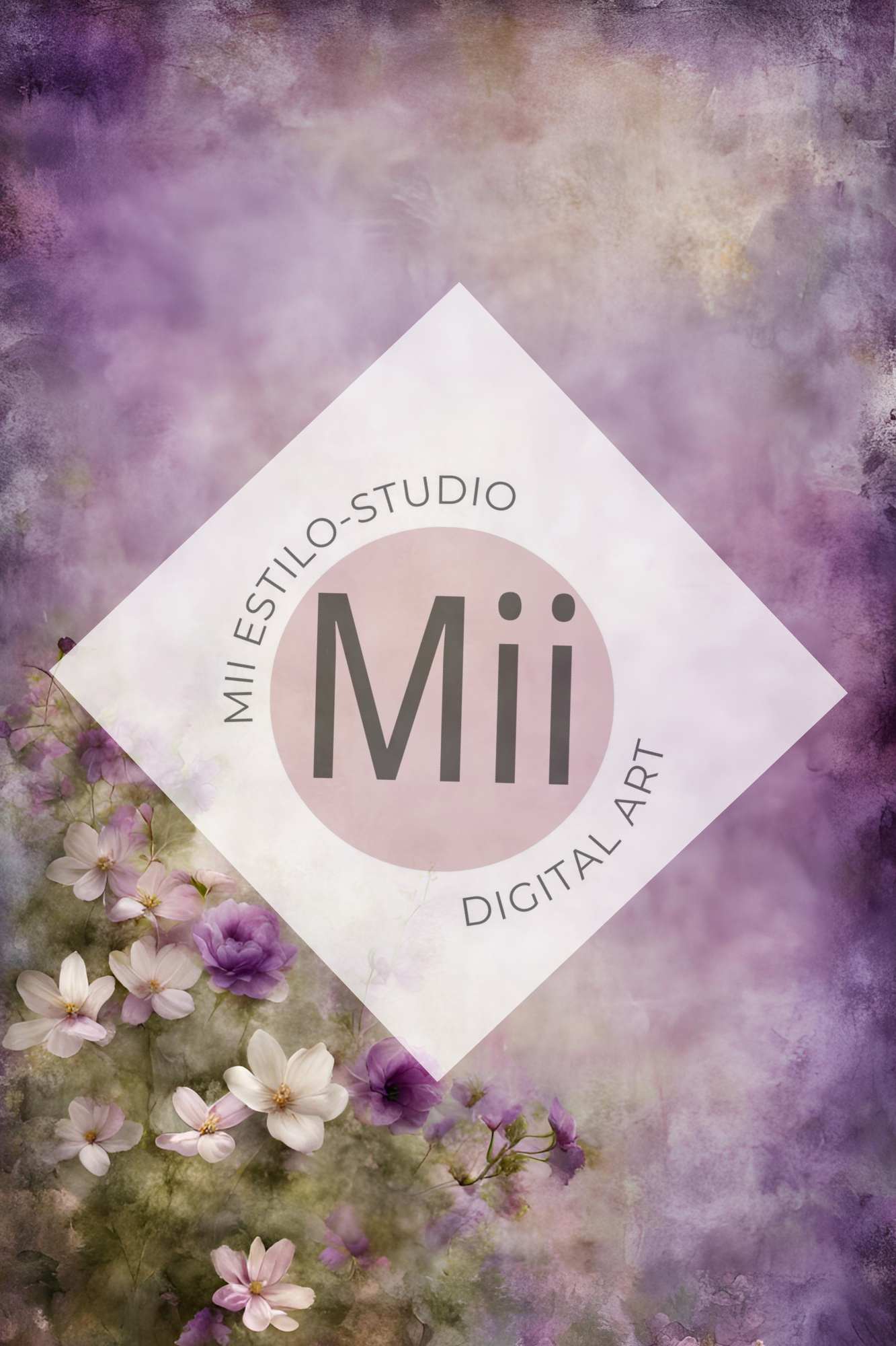 Allium Flower Handcrafted Canvas Style Digital Backdrops, Maternity Photoshoot Backgrounds, Flower Texture Overlays, Flower Fine Art Backdrop Designs, Photoshop Overlay Textures - Mii - Estilo