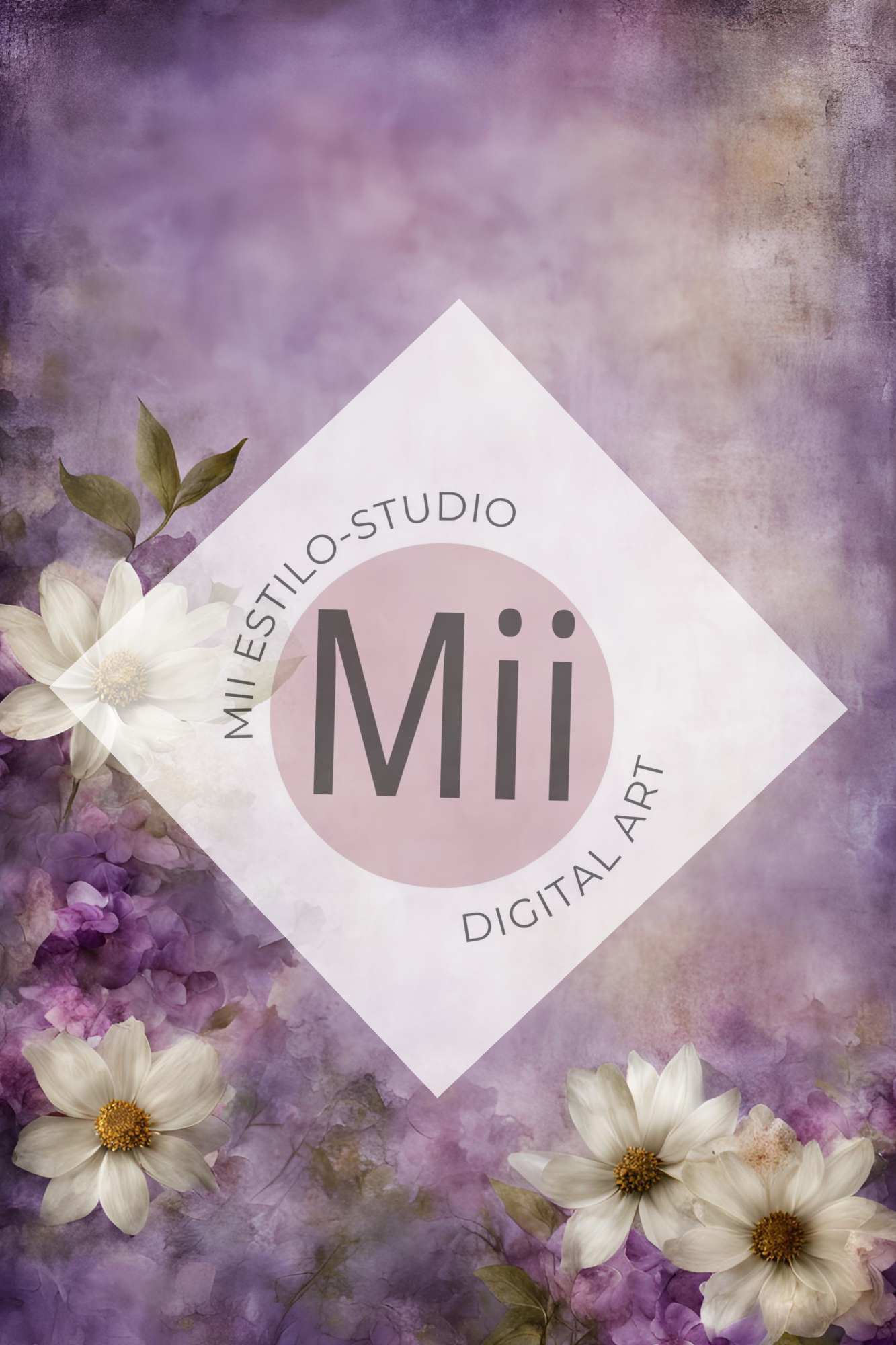 Allium Flower Handcrafted Canvas Style Digital Backdrops, Maternity Photoshoot Backgrounds, Flower Texture Overlays, Flower Fine Art Backdrop Designs, Photoshop Overlay Textures - Mii - Estilo