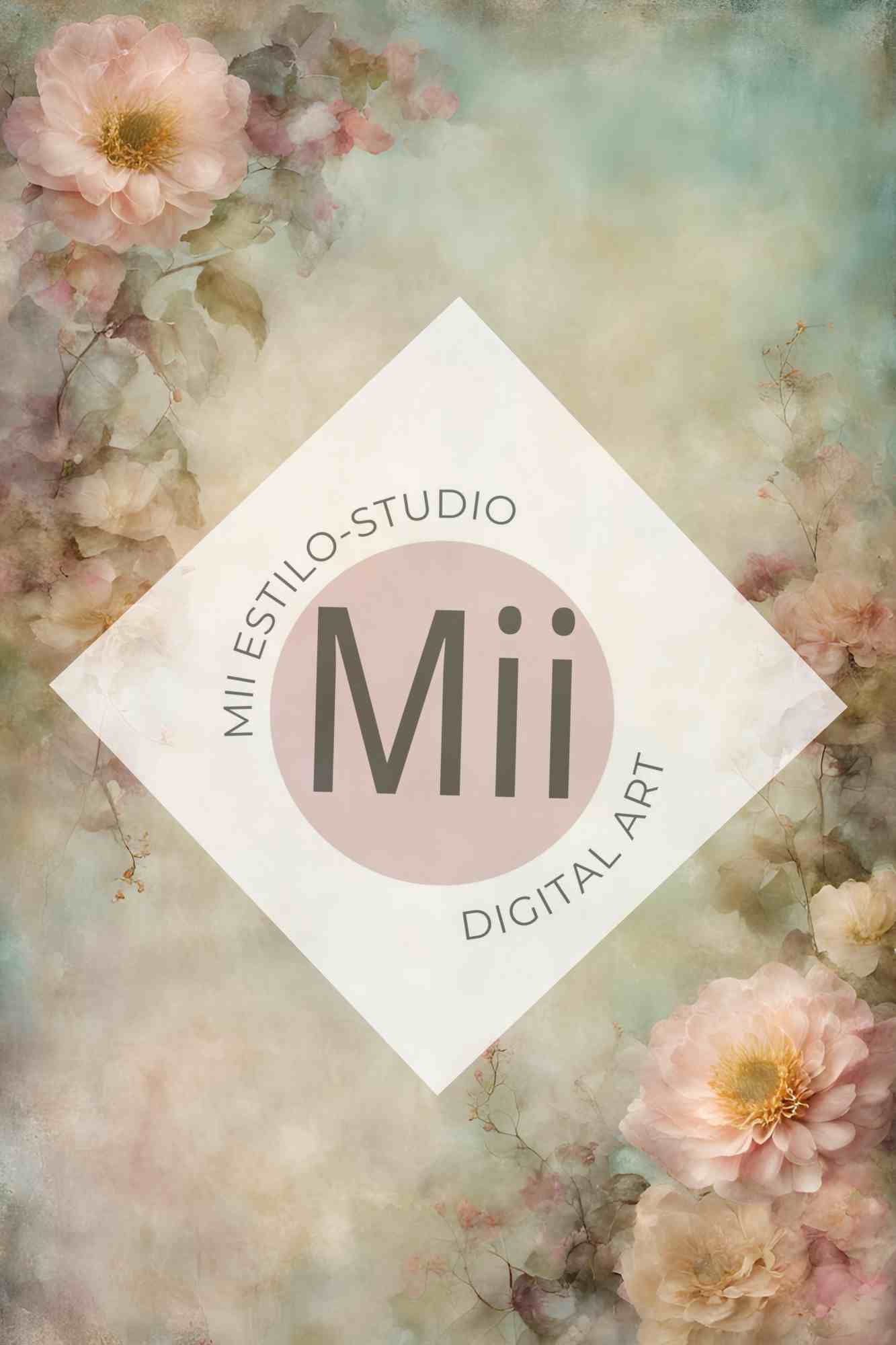 Alyssa Flower Handcrafted Canvas Style Digital Backdrops, Maternity Photoshoot Backgrounds, Flower Texture Overlays, Flower Fine Art Backdrop Designs, Photoshop Overlay Textures - Mii - Estilo