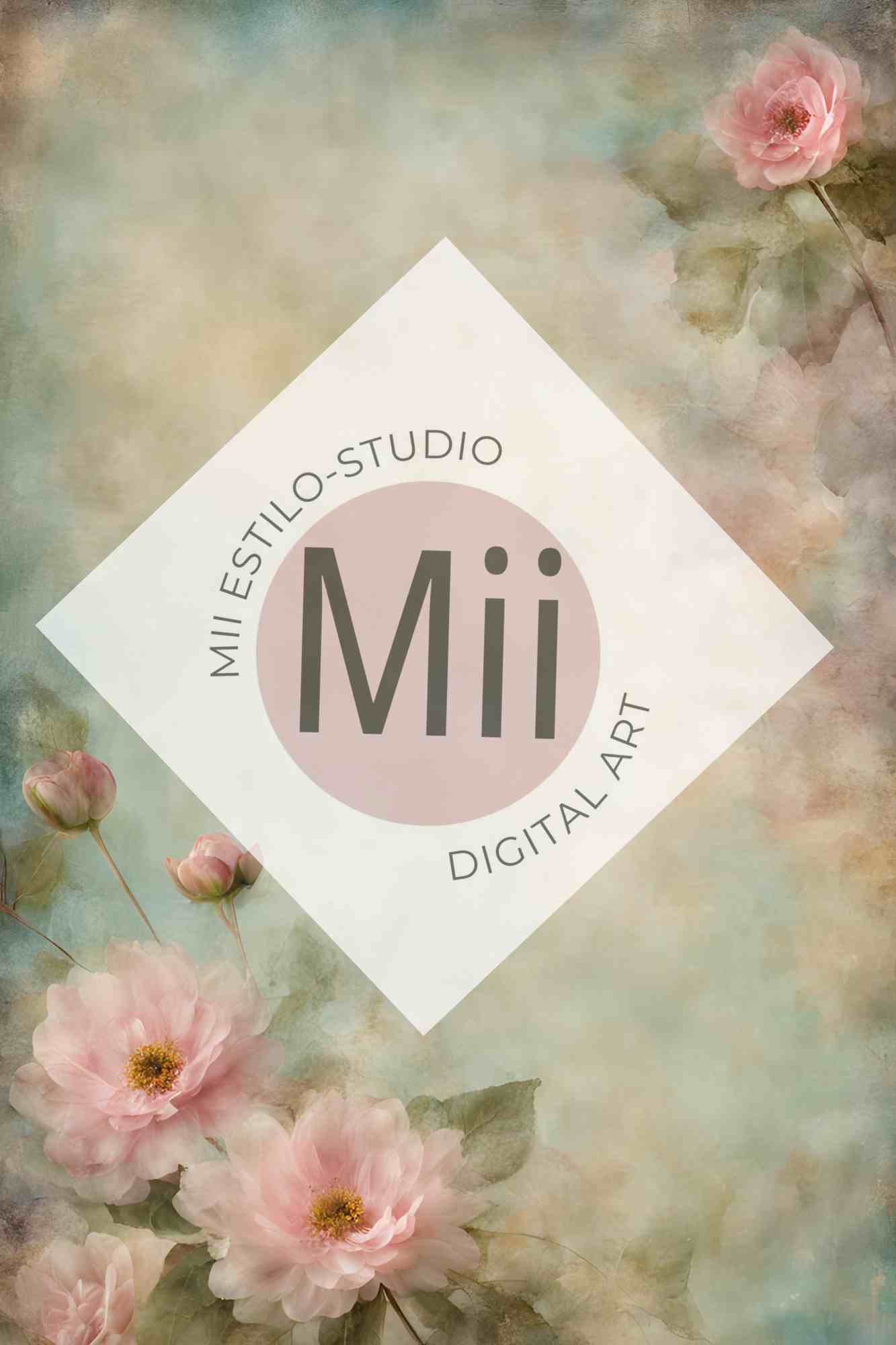 Alyssa Flower Handcrafted Canvas Style Digital Backdrops, Maternity Photoshoot Backgrounds, Flower Texture Overlays, Flower Fine Art Backdrop Designs, Photoshop Overlay Textures - Mii - Estilo