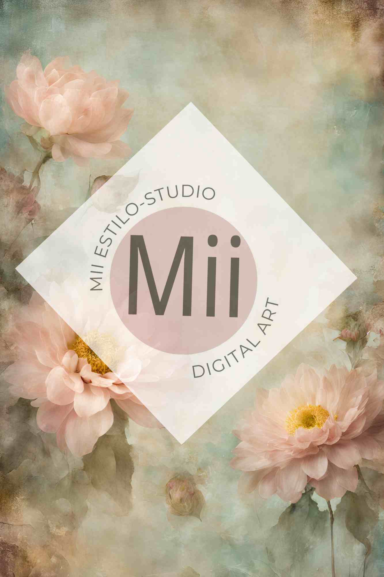 Alyssa Flower Handcrafted Canvas Style Digital Backdrops, Maternity Photoshoot Backgrounds, Flower Texture Overlays, Flower Fine Art Backdrop Designs, Photoshop Overlay Textures - Mii - Estilo