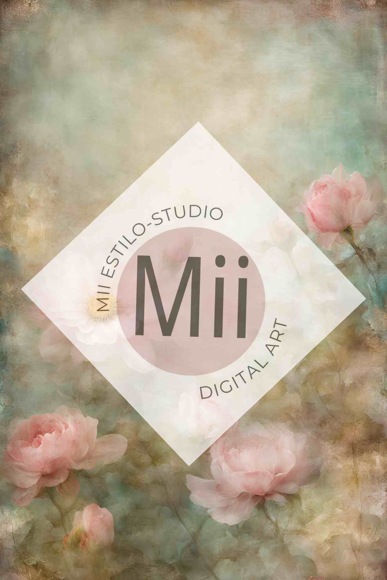 Alyssa Flower Handcrafted Canvas Style Digital Backdrops, Maternity Photoshoot Backgrounds, Flower Texture Overlays, Flower Fine Art Backdrop Designs, Photoshop Overlay Textures - Mii - Estilo