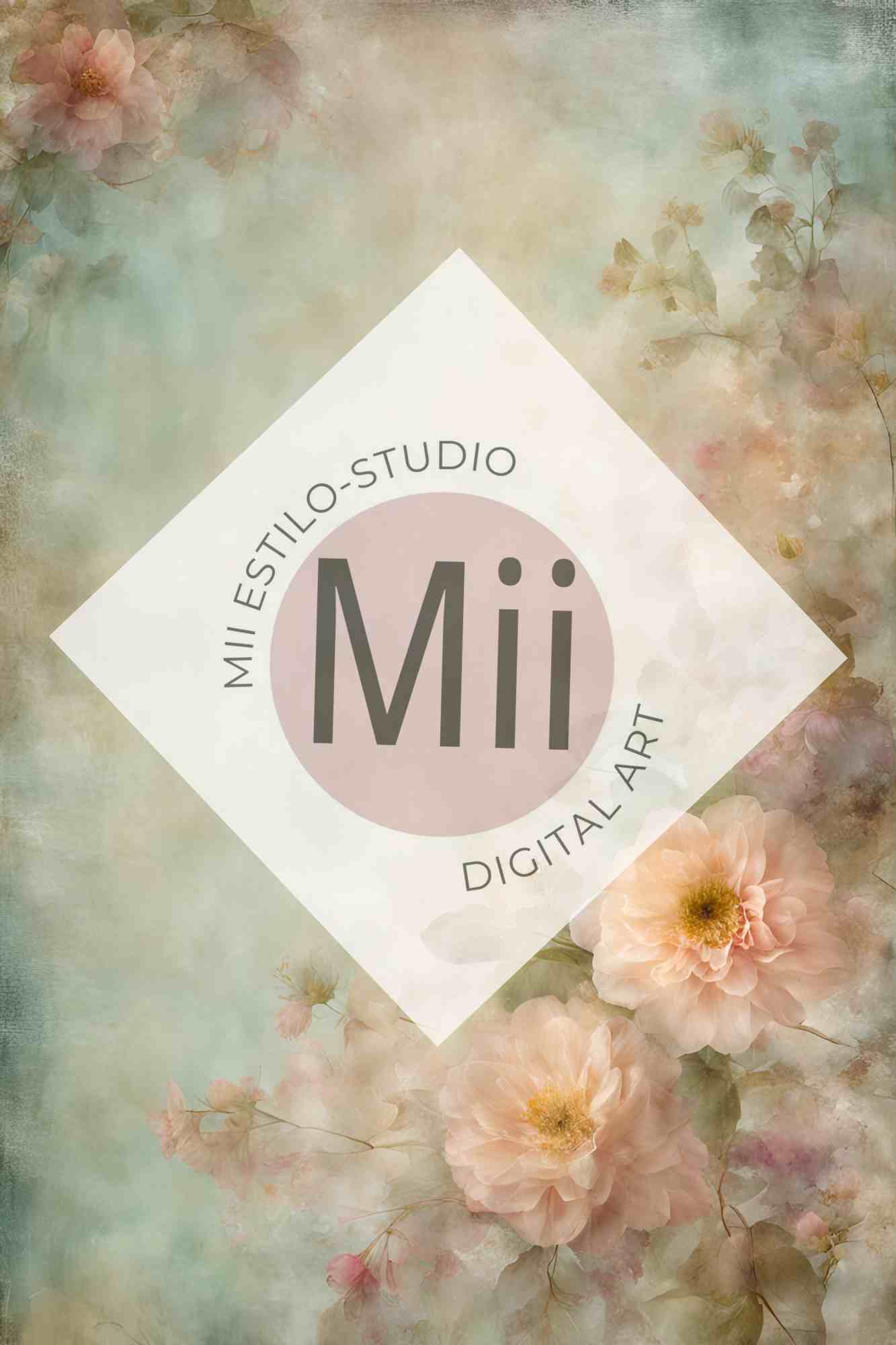 Alyssa Flower Handcrafted Canvas Style Digital Backdrops, Maternity Photoshoot Backgrounds, Flower Texture Overlays, Flower Fine Art Backdrop Designs, Photoshop Overlay Textures - Mii - Estilo