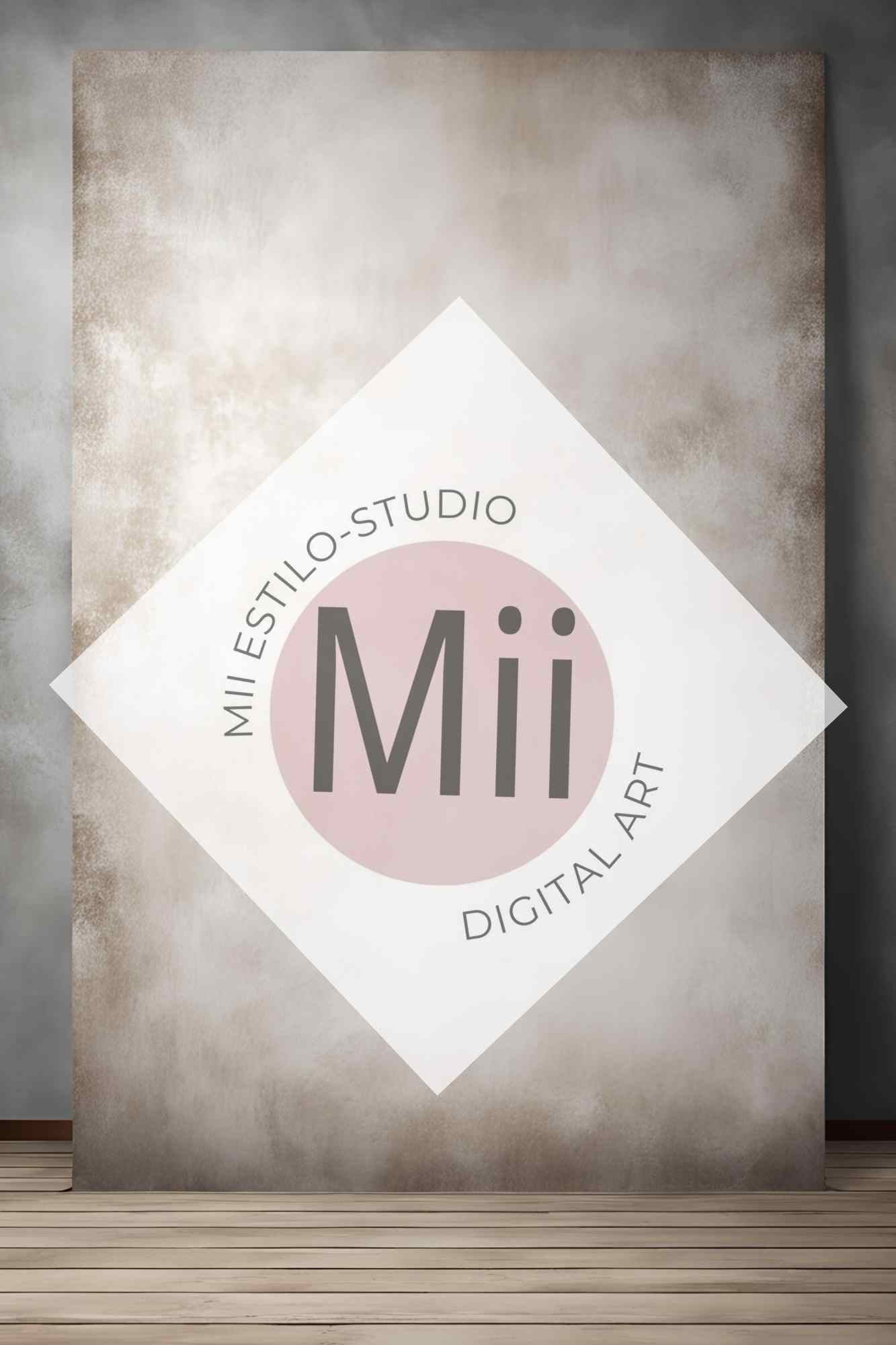 Amaranth Light Vintage Fine Art Digital Backdrop – Soft Neutral Photography Background for Photoshop - Mii - Estilo