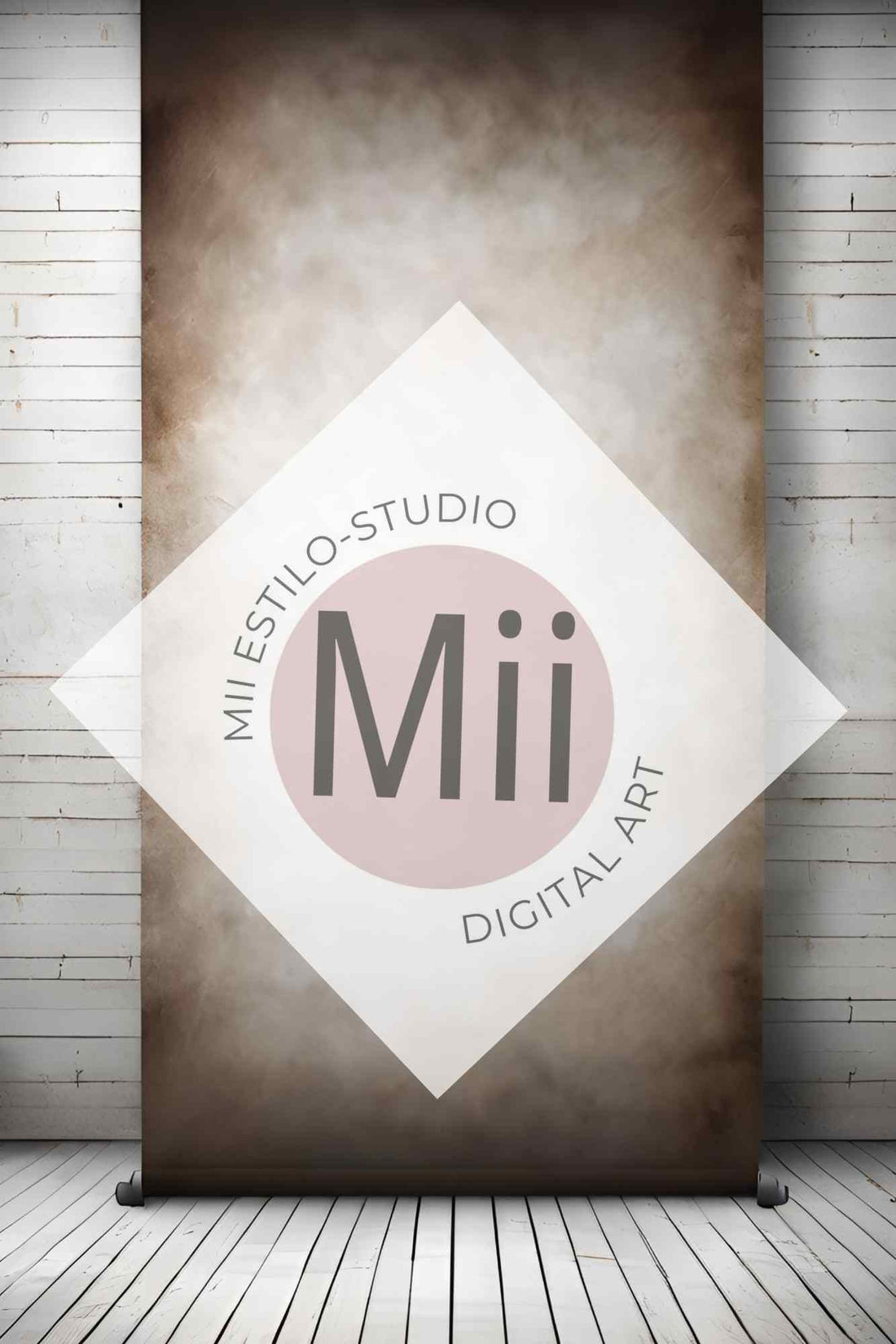 Amaranth Light Vintage Fine Art Digital Backdrop – Soft Neutral Photography Background for Photoshop - Mii - Estilo