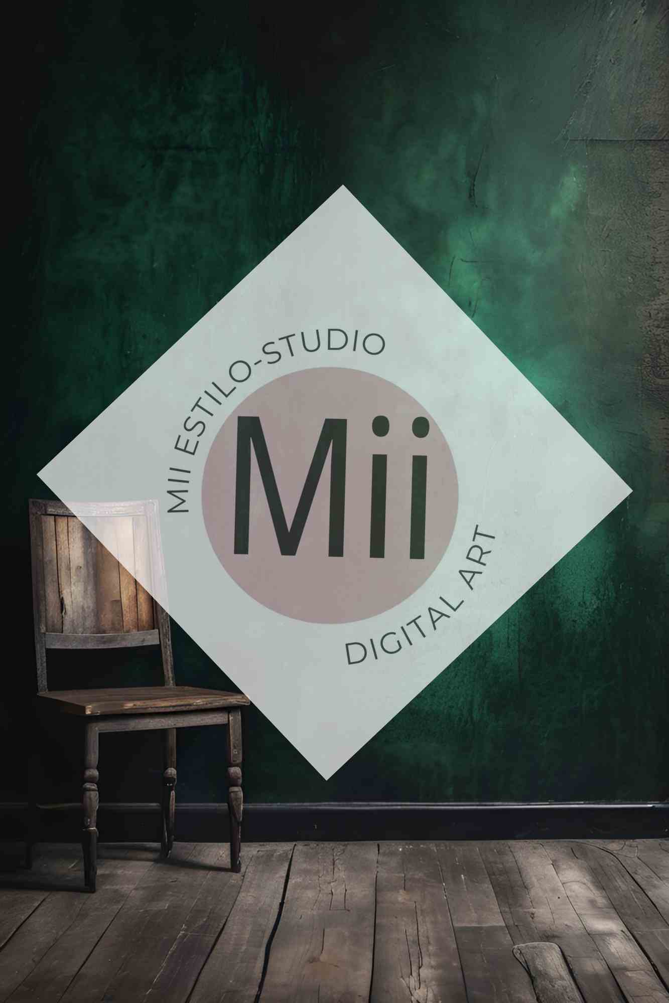 Angelica Rustic Dark Green Wooden Wall Digital Backdrop – Vintage Wood Panel Background for Photography - Mii - Estilo