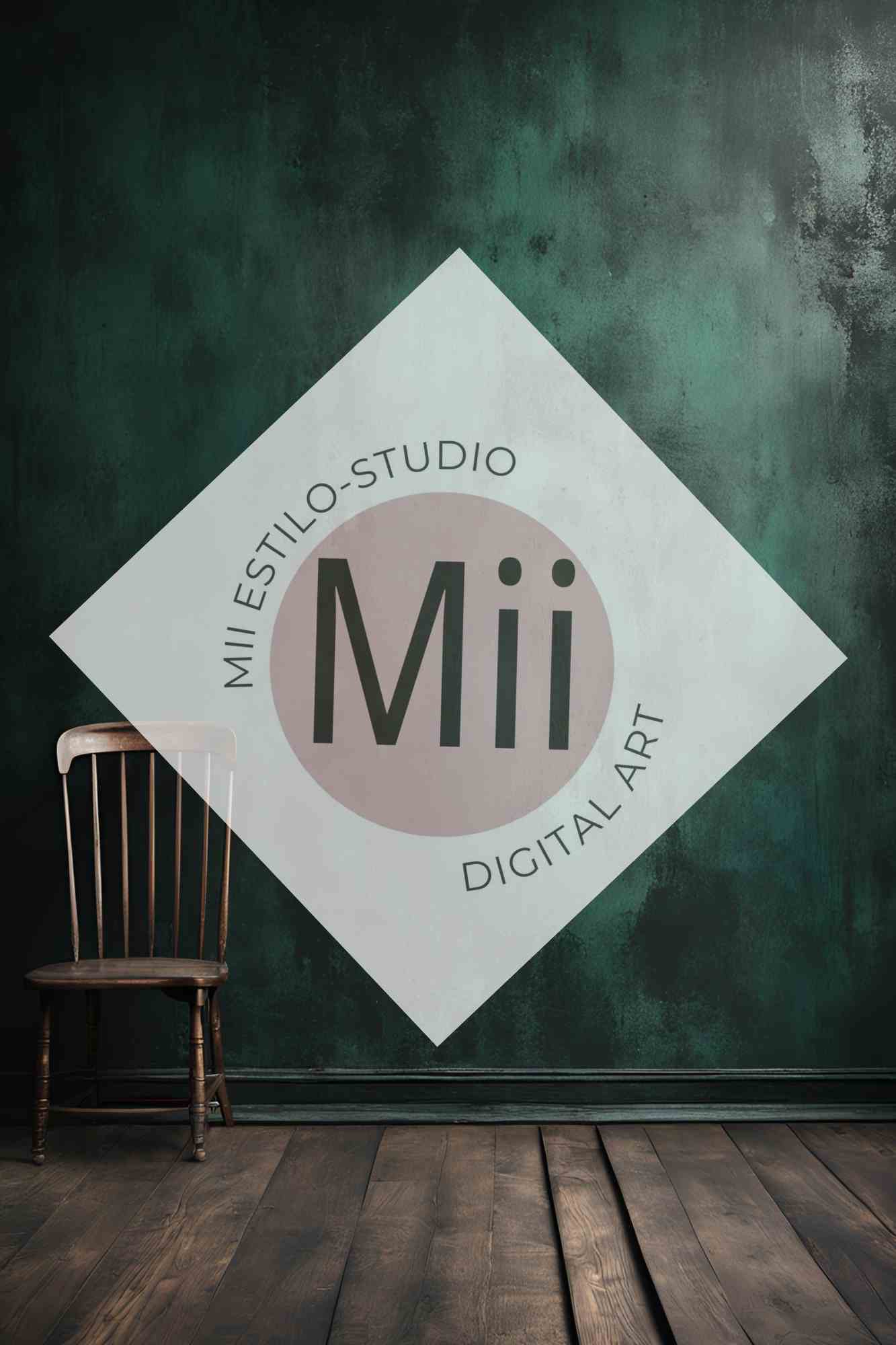 Angelica Rustic Dark Green Wooden Wall Digital Backdrop – Vintage Wood Panel Background for Photography - Mii - Estilo