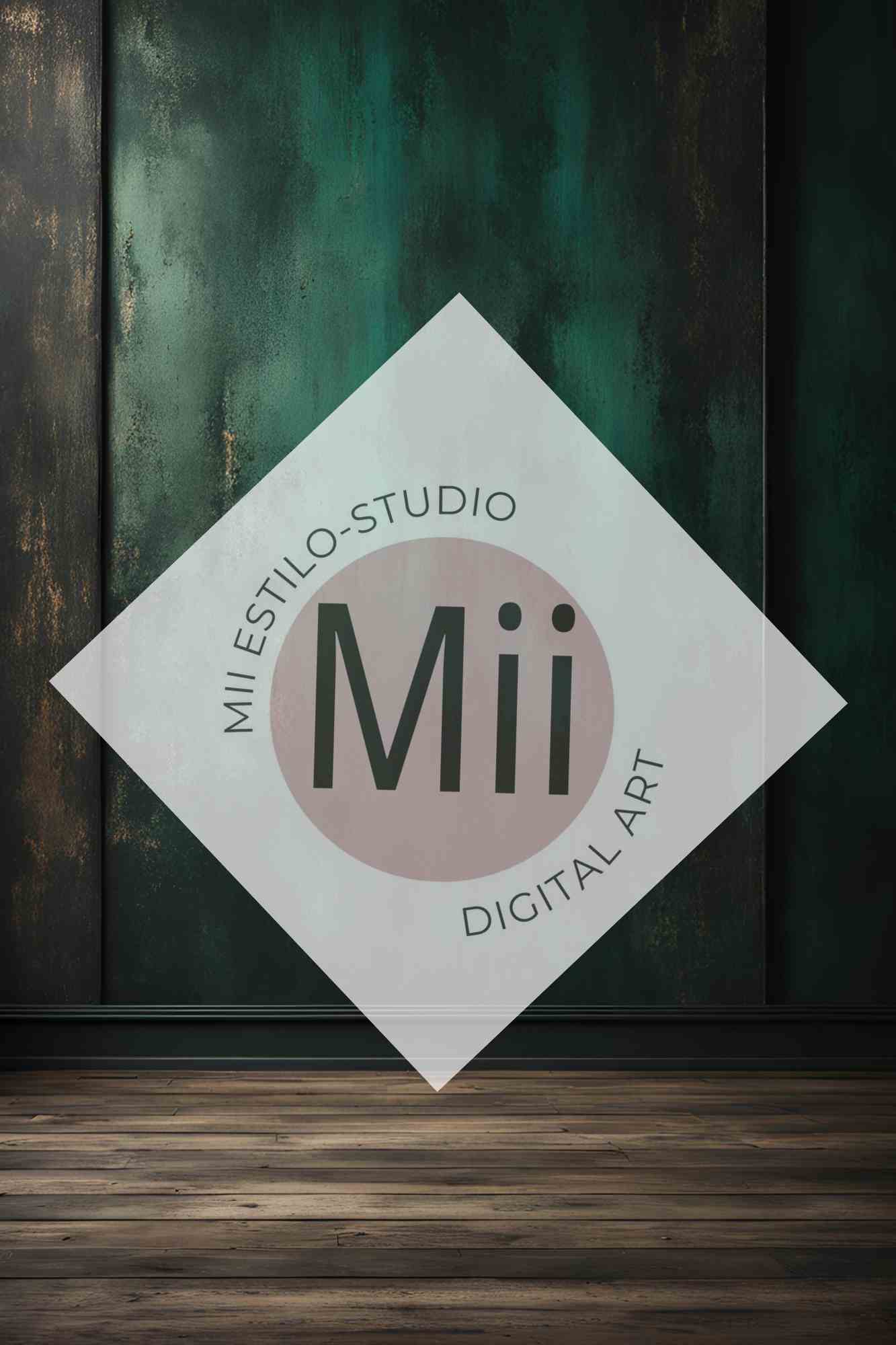 Angelica Rustic Dark Green Wooden Wall Digital Backdrop – Vintage Wood Panel Background for Photography - Mii - Estilo