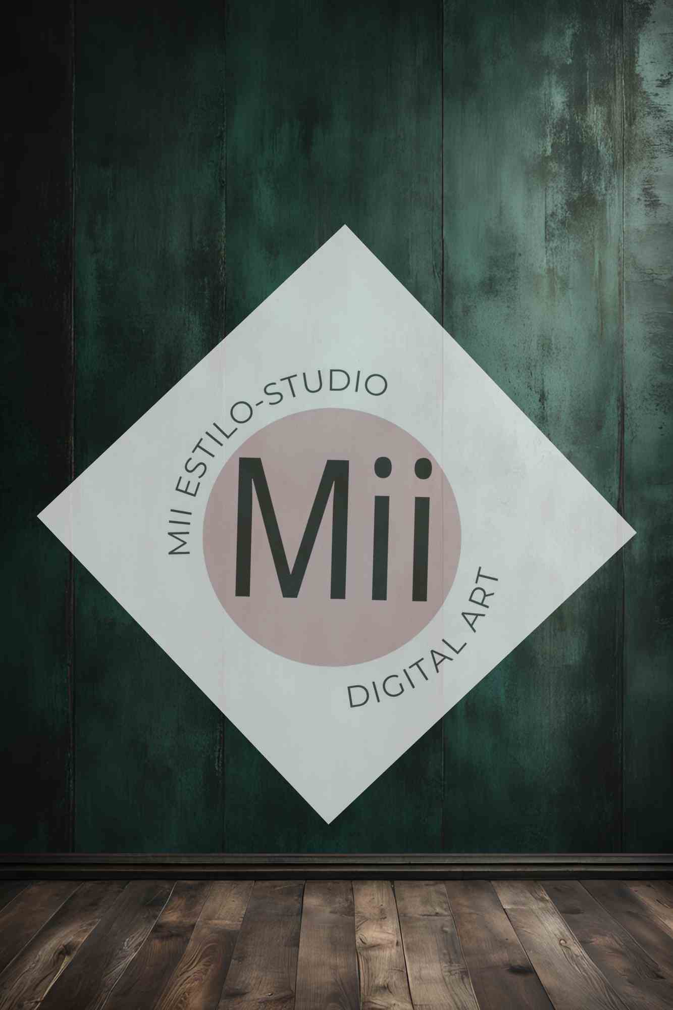 Angelica Rustic Dark Green Wooden Wall Digital Backdrop – Vintage Wood Panel Background for Photography - Mii - Estilo