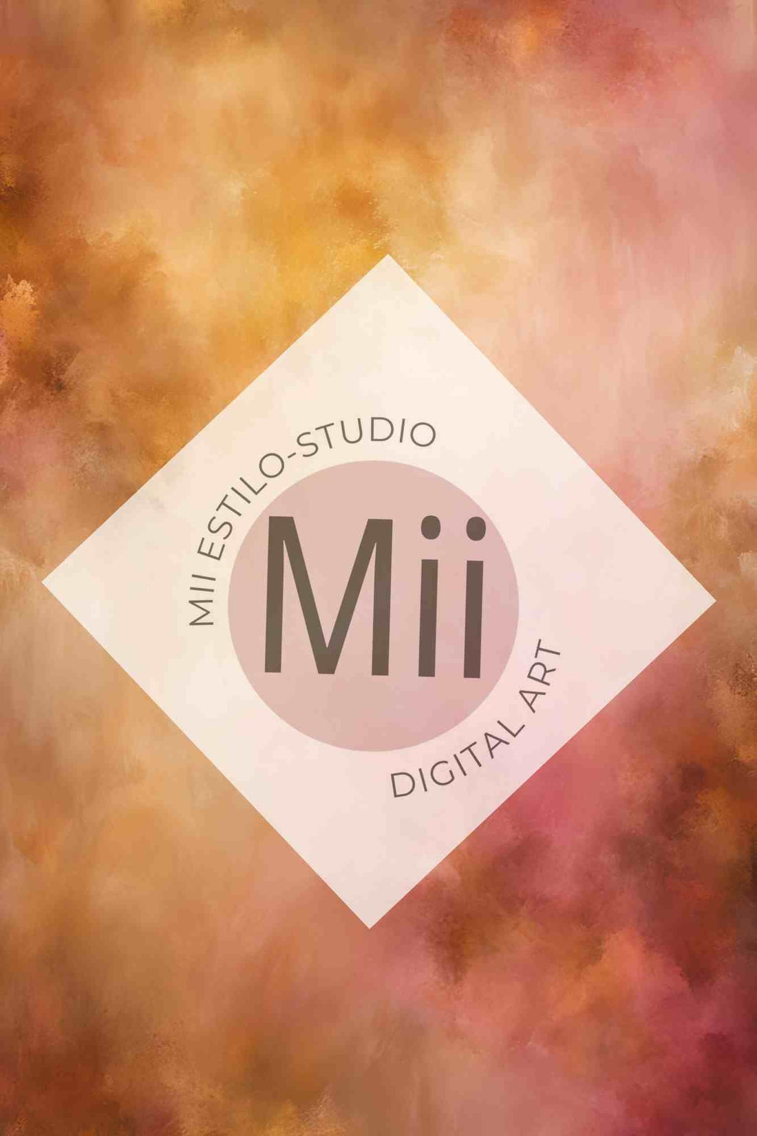 Astratia Luxury Abstract Digital Backdrop – Soft Gold, Turquoise & Warm Tones for Photography & Photoshop - Mii - Estilo