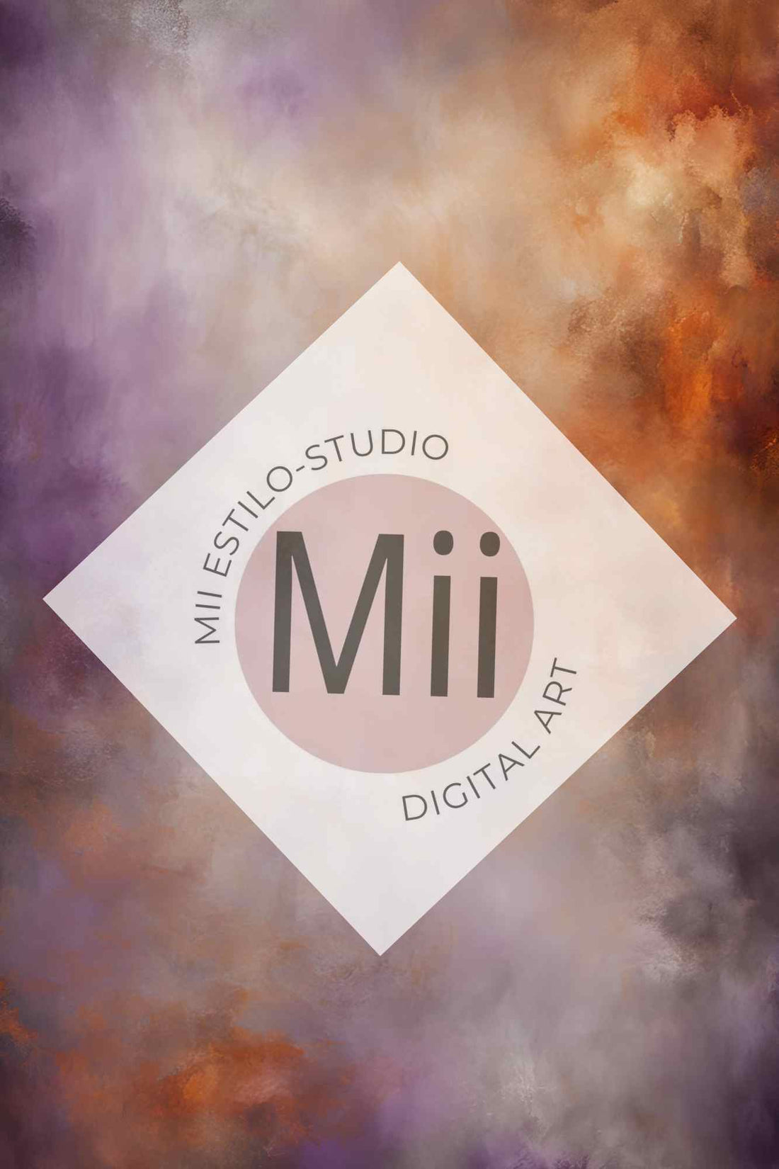 Atrofusca Luxury Abstract Painted Digital Backdrop – Soft Pastel & Earthy Tones for Photography & Photoshop - Mii - Estilo