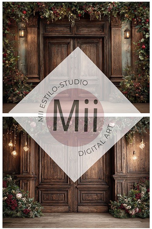 Classic Fine Art Studio Backgrounds for Holiday Portraits - Mii - Estilo