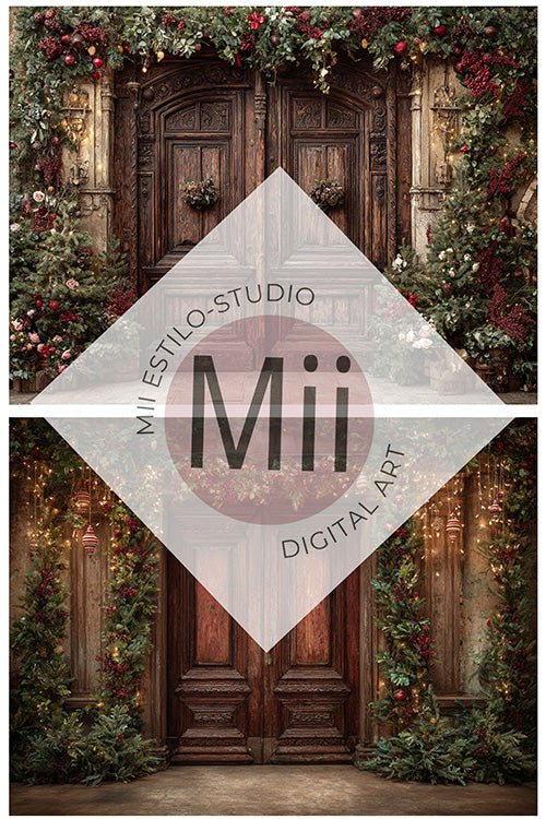 Classic Fine Art Studio Backgrounds for Holiday Portraits - Mii - Estilo