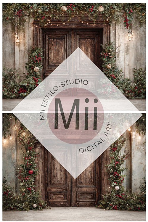 Classic Fine Art Studio Backgrounds for Holiday Portraits - Mii - Estilo