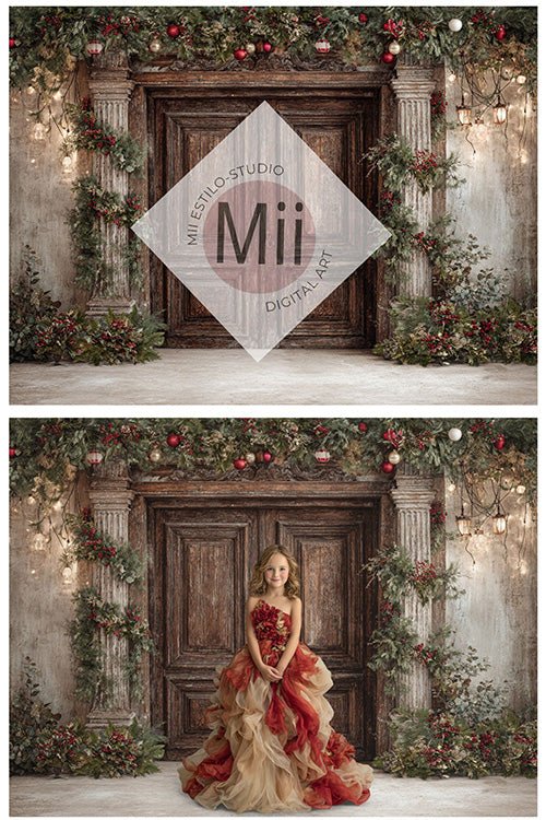 Classic Fine Art Studio Backgrounds for Holiday Portraits - Mii - Estilo
