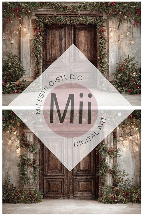 Classic Fine Art Studio Backgrounds for Holiday Portraits - Mii - Estilo