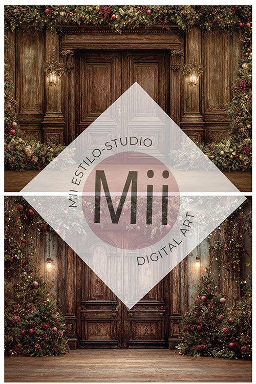 Classic Fine Art Studio Backgrounds for Holiday Portraits - Mii - Estilo