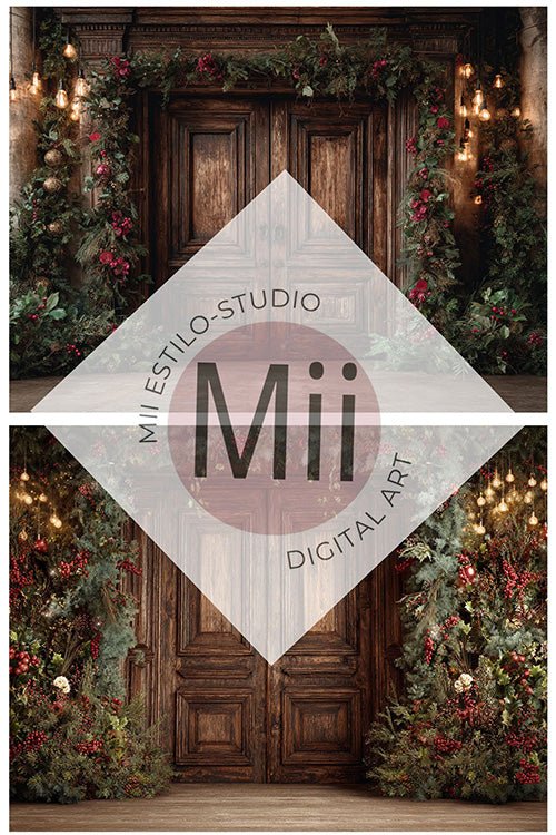 Classic Fine Art Studio Backgrounds for Holiday Portraits - Mii - Estilo