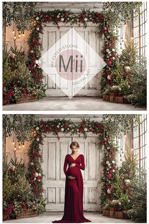 Elegant Fine Art Holiday Backgrounds for Portrait Photography - Mii - Estilo