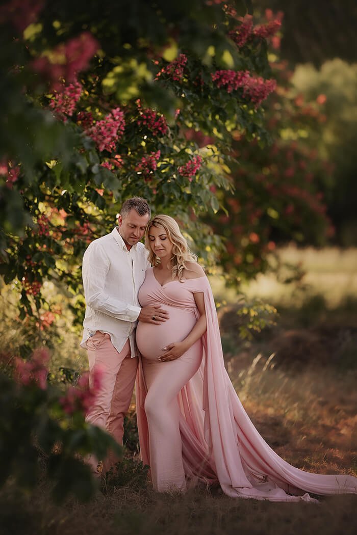Atrofusca Maternity Dress - Dusty Pink - Mii-Estilo.com