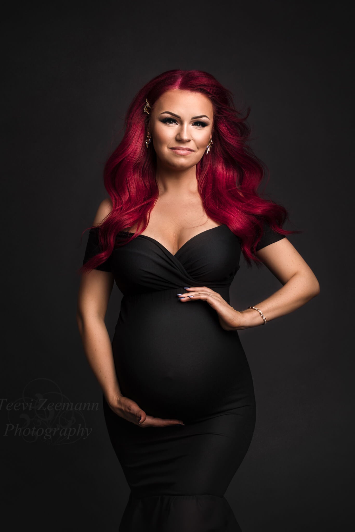 Bellis Maternity Dress - Black - Mii-Estilo.com