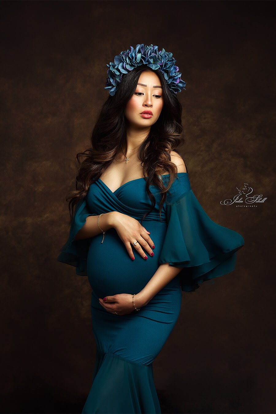 Betel Maternity Dress - Petrol - Mii-Estilo.com
