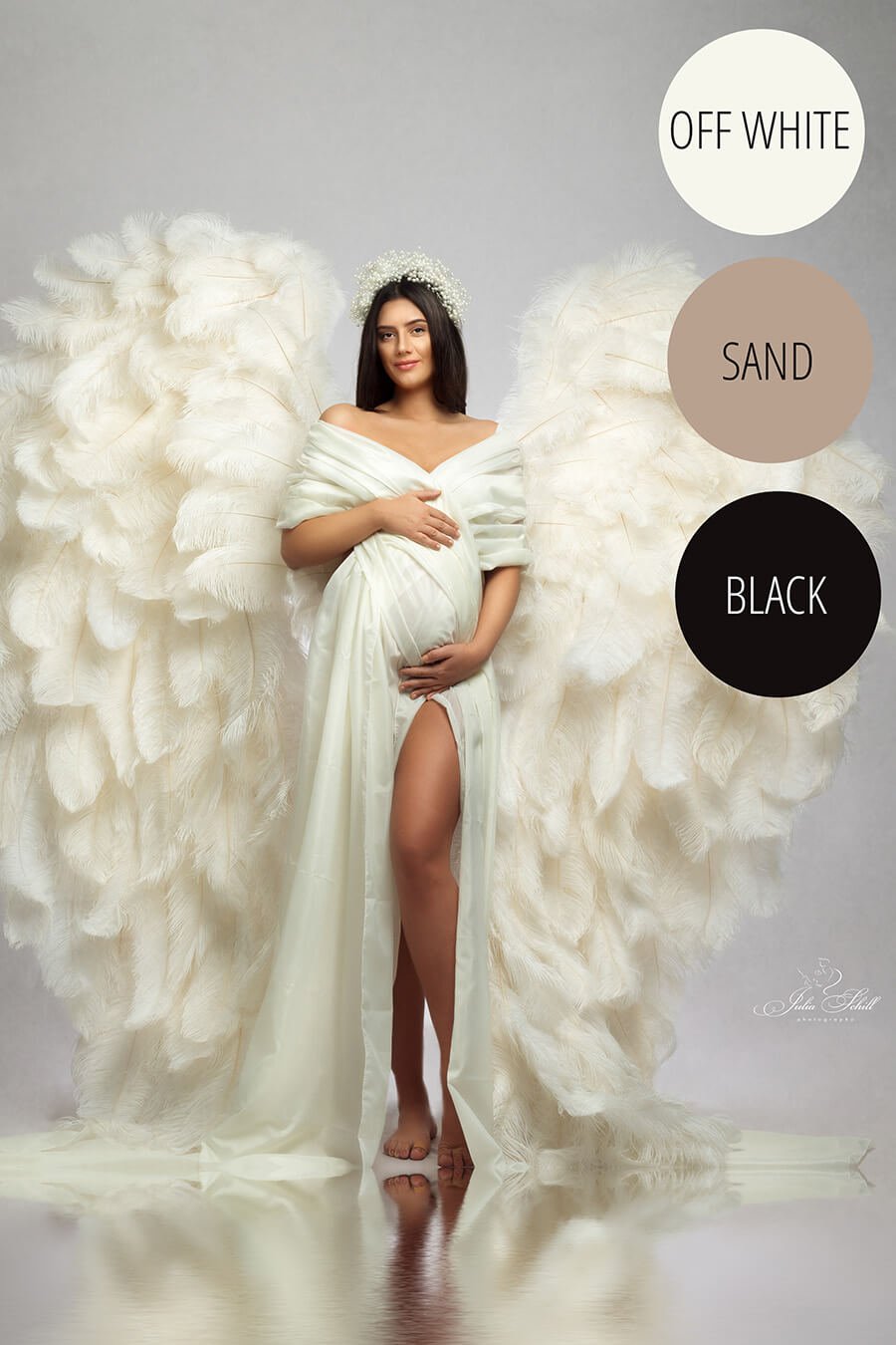 Bundle Taffeta Scarfs: Off White, Sand & Black - Mii-Estilo.com