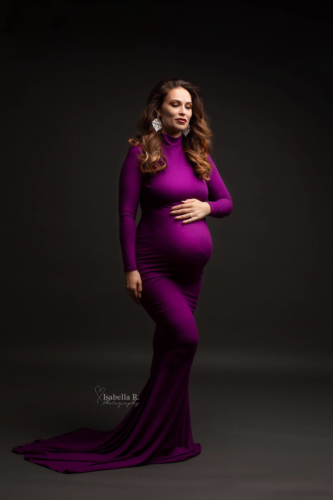 Dahlia Maternity Dress Magenta CLEARANCE SALE - Mii-Estilo.com