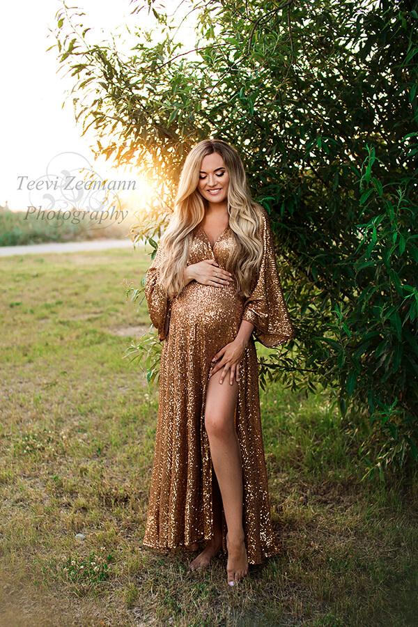 Evanthe Dress Gold - Mii-Estilo.com