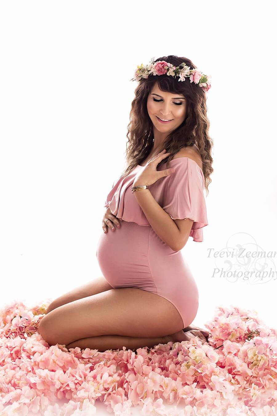 Matthiola Maternity Bodysuit Dusty Pink - Mii-Estilo.com