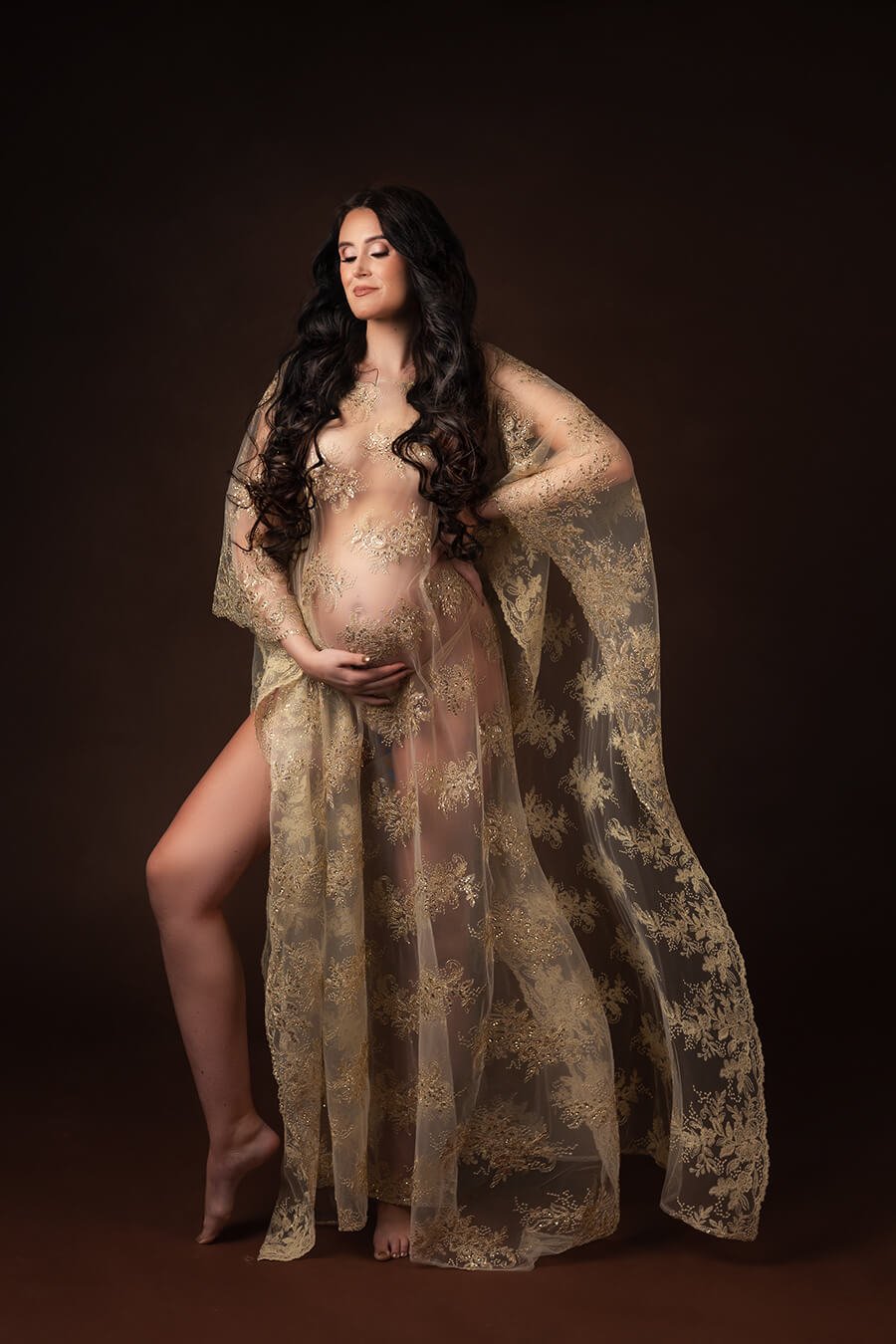 Mesh Golden Kaftan - Limited Stock - Mii-Estilo.com