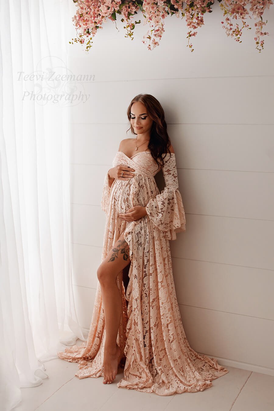 Orchid Dress - Maternity photoshoot dress