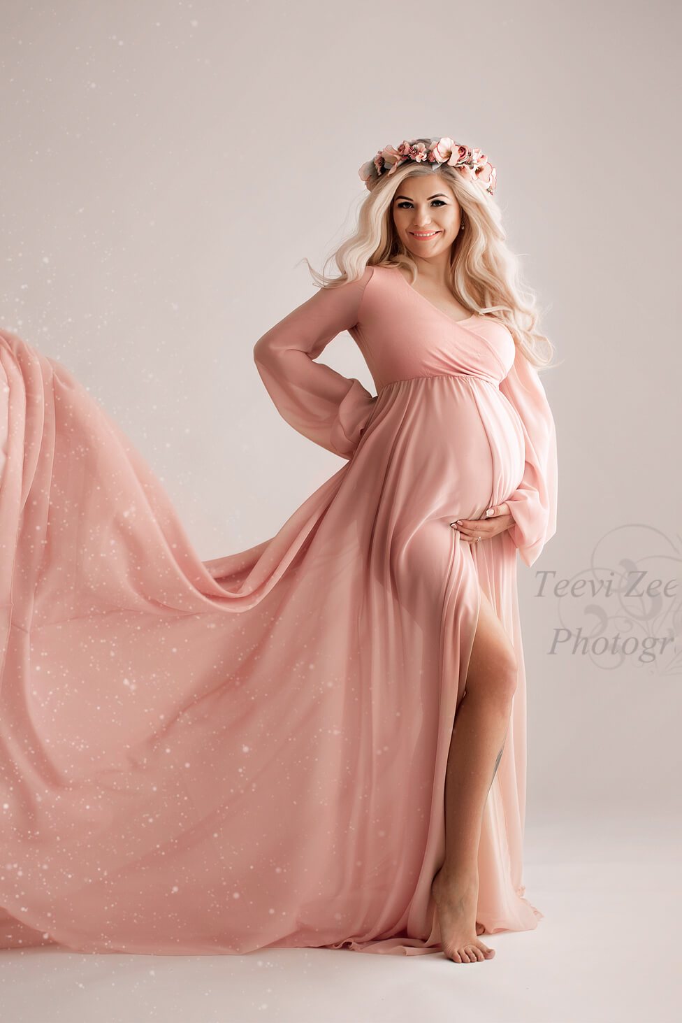 Parodia Maternity Dress Dusty Pink - Mii-Estilo.com