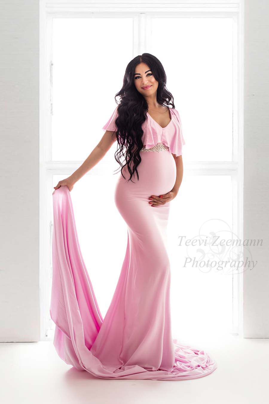 Peregrine Maternity Dress Light Pink - Mii-Estilo.com