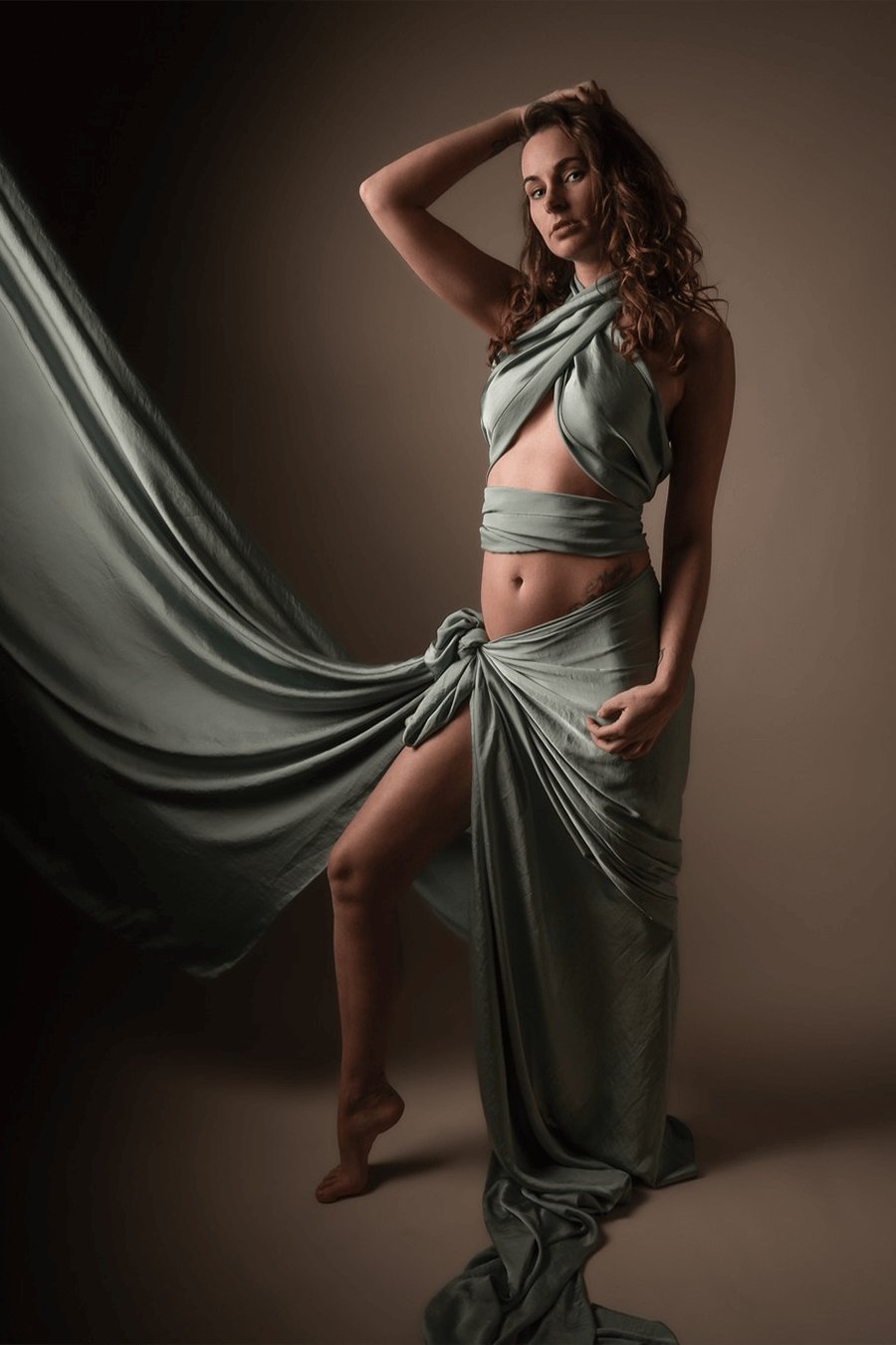 Silky Scarf Azur (4 meter) - Mii-Estilo.com