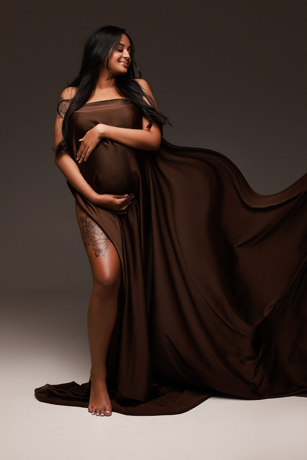 Silky Scarf Brown (4 meter) - Mii-Estilo.com