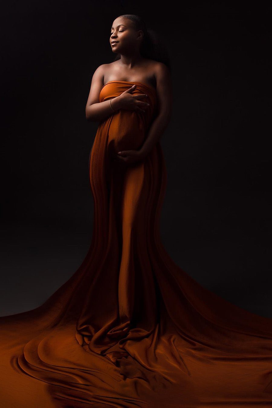 Silky Scarf Cognac (4 meter) - Mii-Estilo.com
