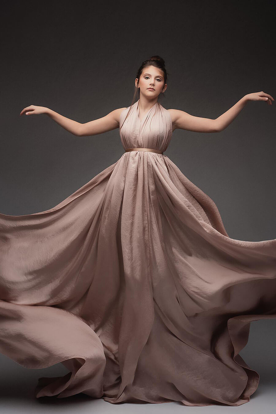 Silky Scarf Dusty Pink (4 meter) - Mii-Estilo.com