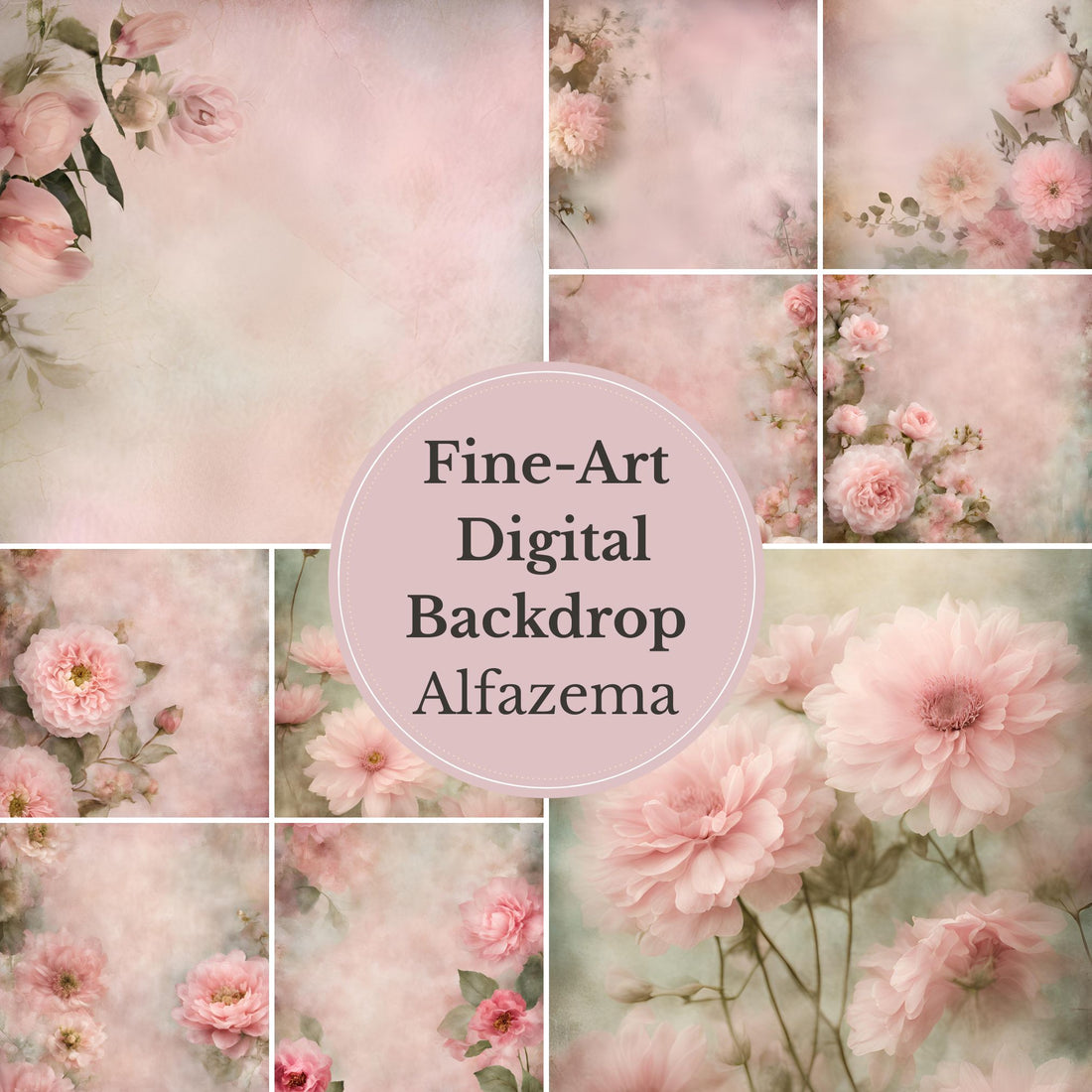 Alfazema Flower Handcrafted Canvas Style Digital Backdrops, Maternity Photoshoot Backgrounds, Flower Texture Overlays, Flower Fine Art Backdrop Designs, Photoshop Overlay Textures