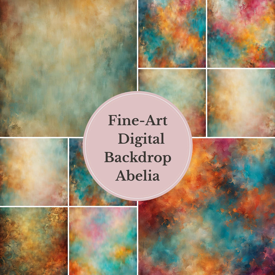 Abelia, Handcrafted Canvas Style Digital Backdrops, Maternity Photoshoot Backgrounds, Studio Texture Overlays, Fine Art Backdrop Designs, Photoshop Overlay Textures - Mii - Estilo