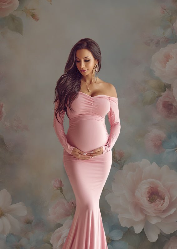 Abruzzo Flower Handcrafted Canvas Style Digital Backdrops, Maternity Photoshoot Backgrounds, Flower Texture Overlays, Flower Fine Art Backdrop Designs, Photoshop Overlay Textures - Mii - Estilo