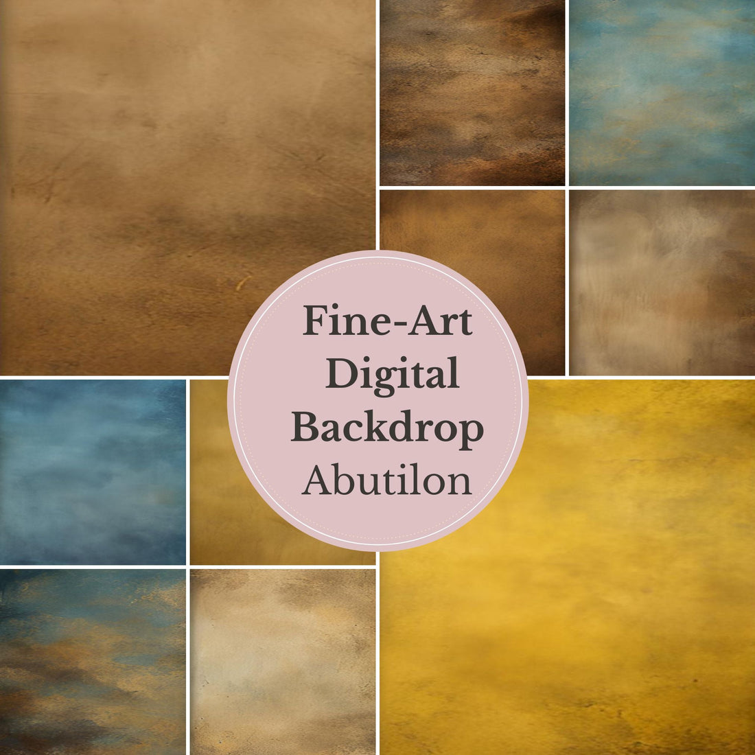 Abutilon Fine Art Textures, Portrait Background Photoshop Overlays, Textures for Photoshop, Fine Art Backgrounds - Mii - Estilo