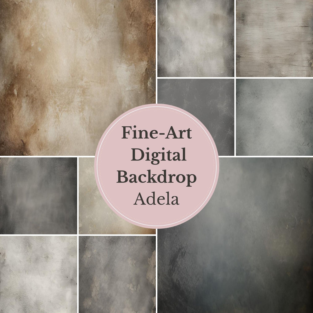 Adela Fine Art Textures, Photoshop overlays, Photo editing, Grey Texture overlays, Digital backgrounds, Digital paper, Old effect - Mii - Estilo