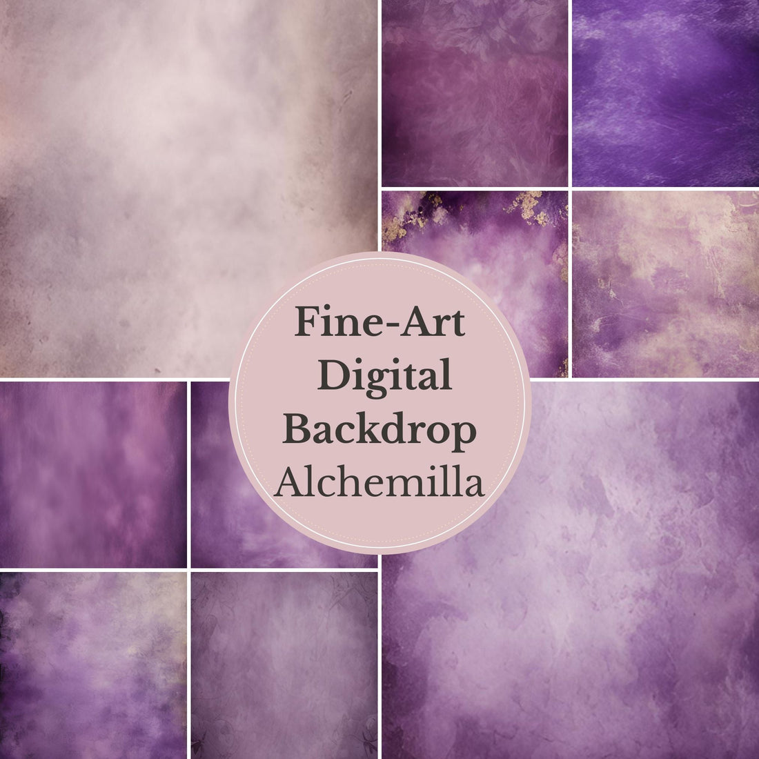 Alchemilla Fine Art Textures, PURPLE Photoshop overlays Texture overlays, Digital backgrounds, Digital paper, Old effect - Mii - Estilo