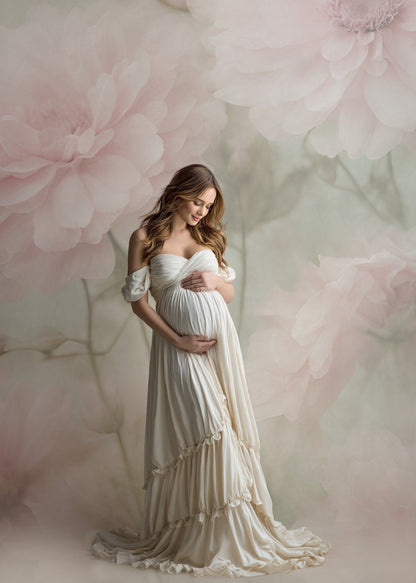 Alfazema Flower Handcrafted Canvas Style Digital Backdrops, Maternity Photoshoot Backgrounds, Flower Texture Overlays, Flower Fine Art Backdrop Designs, Photoshop Overlay Textures - Mii - Estilo