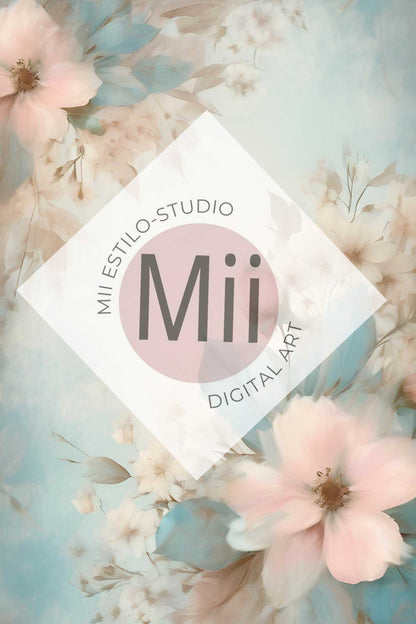 Alstroemeria Flower Handcrafted Canvas Style Digital Backdrops, Maternity Photoshoot Backgrounds, Flower Texture Overlays, Flower Fine Art Backdrop Designs, Photoshop Overlay Textures - Mii - Estilo