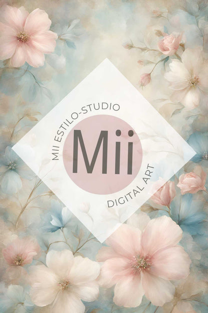 Alstroemeria Flower Handcrafted Canvas Style Digital Backdrops, Maternity Photoshoot Backgrounds, Flower Texture Overlays, Flower Fine Art Backdrop Designs, Photoshop Overlay Textures - Mii - Estilo