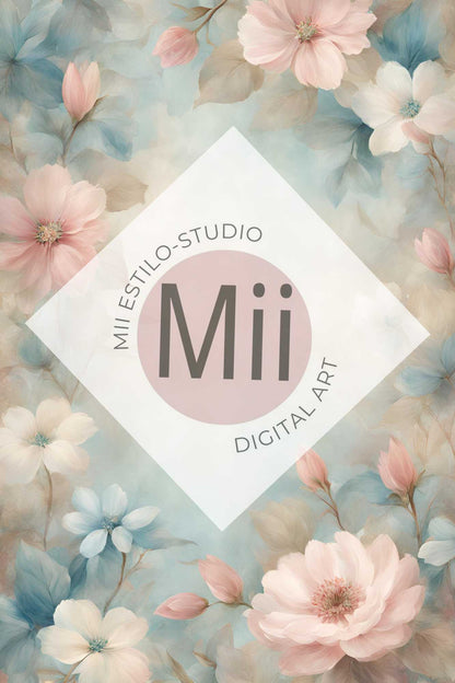 Alstroemeria Flower Handcrafted Canvas Style Digital Backdrops, Maternity Photoshoot Backgrounds, Flower Texture Overlays, Flower Fine Art Backdrop Designs, Photoshop Overlay Textures - Mii - Estilo
