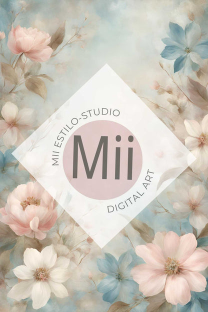 Alstroemeria Flower Handcrafted Canvas Style Digital Backdrops, Maternity Photoshoot Backgrounds, Flower Texture Overlays, Flower Fine Art Backdrop Designs, Photoshop Overlay Textures - Mii - Estilo